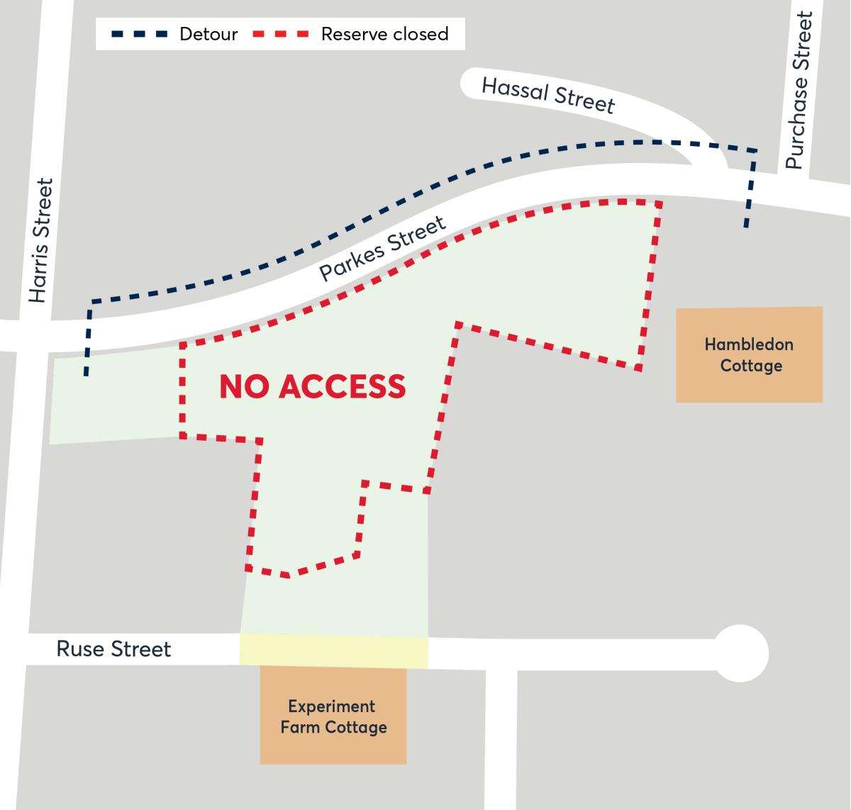 Detour map