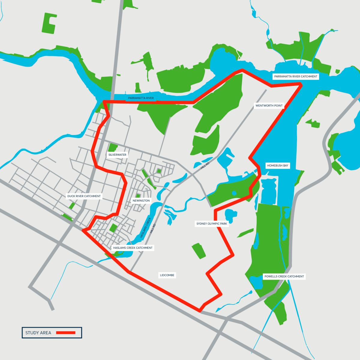 Haslams Creek Flood Map