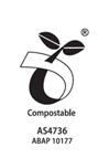 Compostable bin liner logo