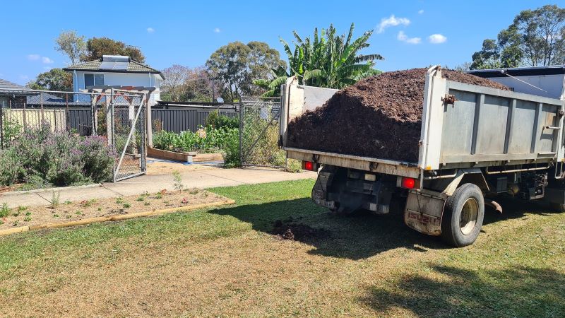 Truck about off load dirt