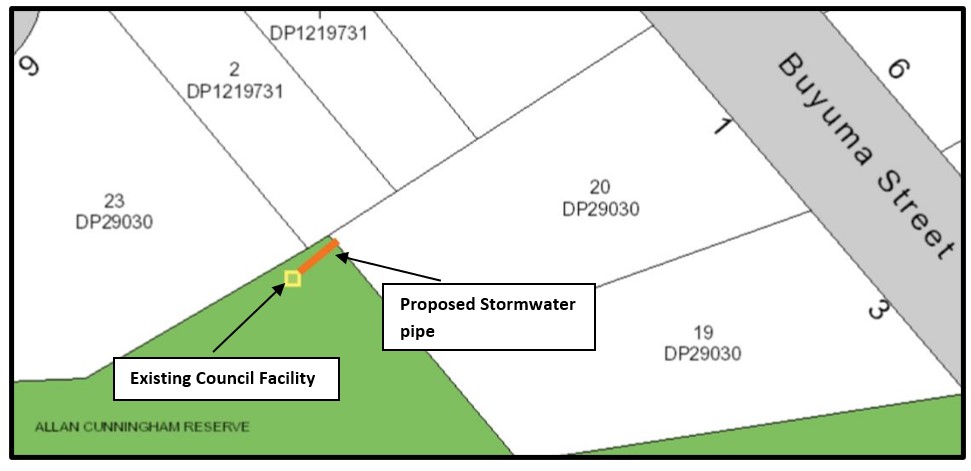 Proposed grant of easement 1Buyuma Street, Carlingford