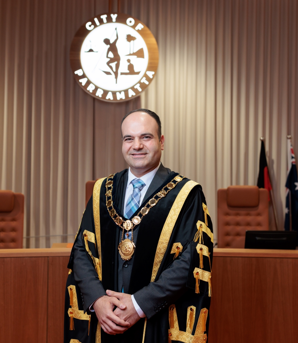 Lord Mayor Councillor Martin Zaiter in his mayoral robes