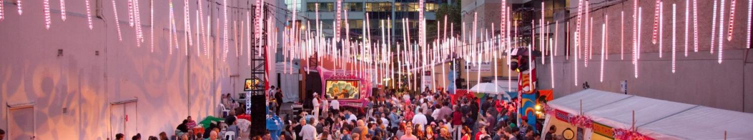 Group of people at Parramatta Lanes